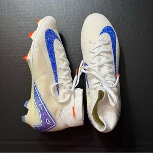 Nike White and Blue Athletic Shoes